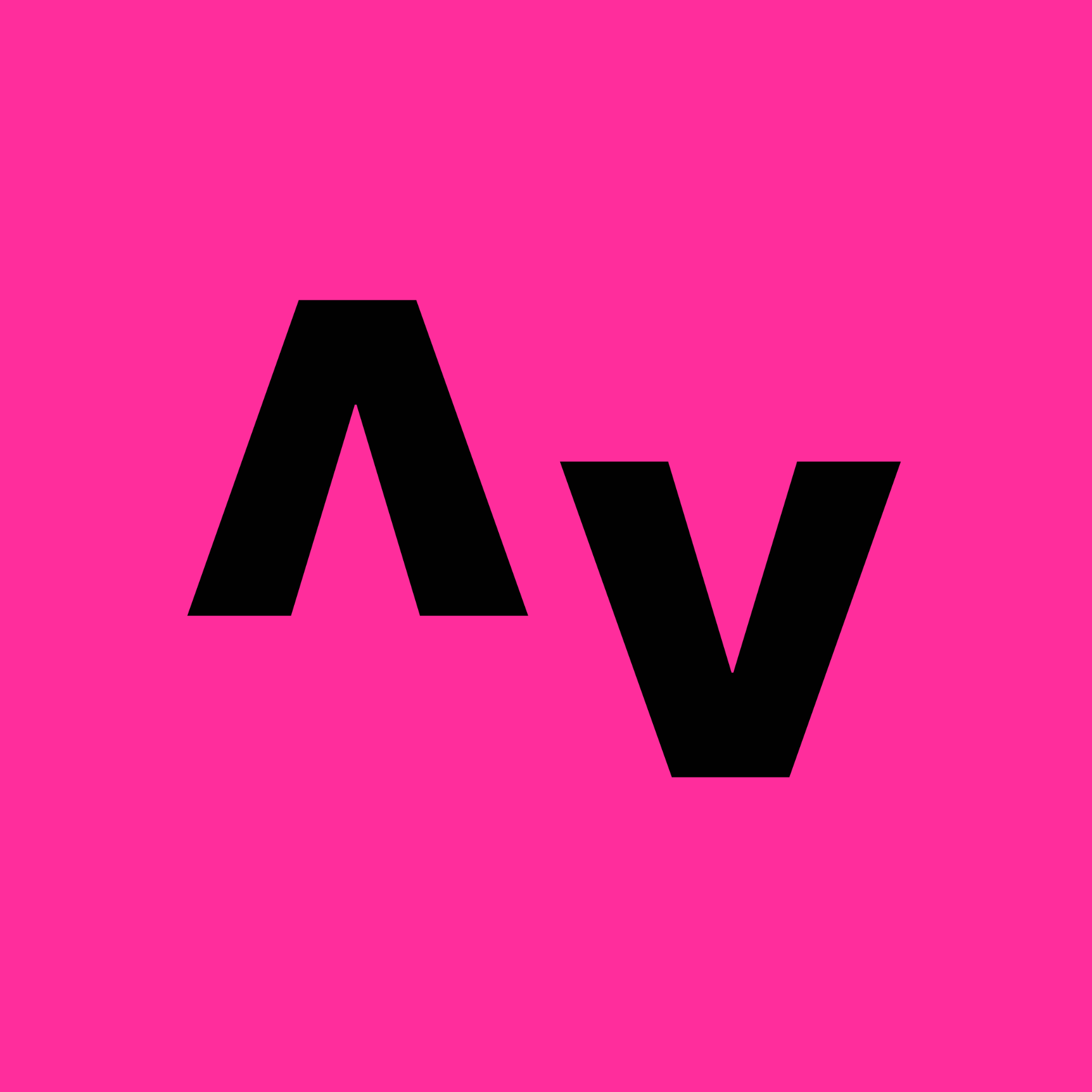 AV Mark — Black on Pink