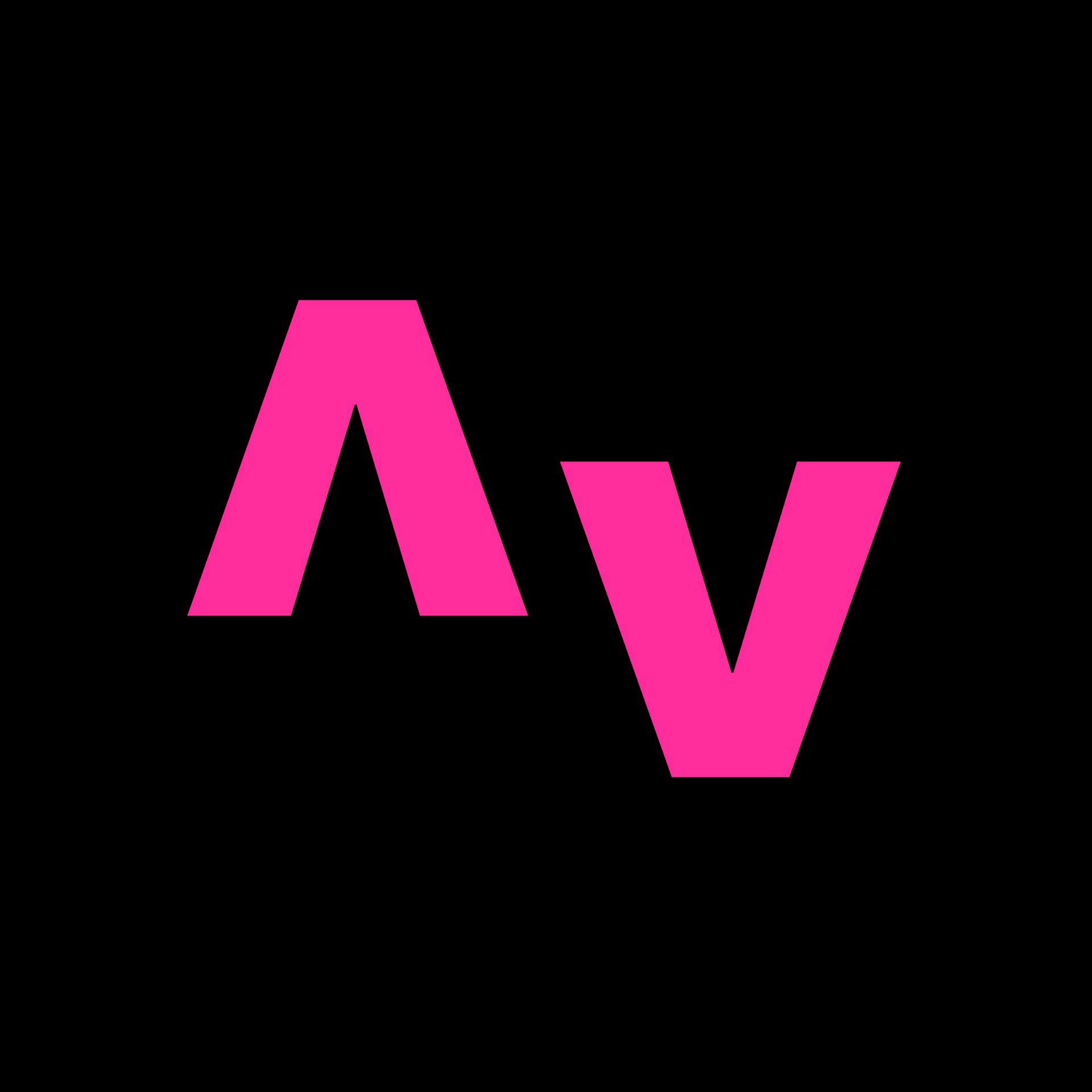 AV Mark — Pink on Black